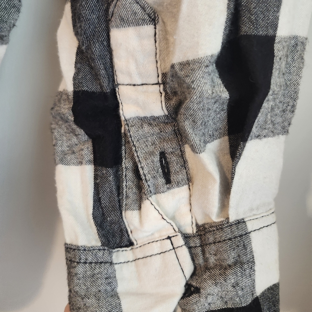 TIME AND TRU TM Women's Long Button Down Flannel Shirt Size XL (16-18) - Picture 5 of 7